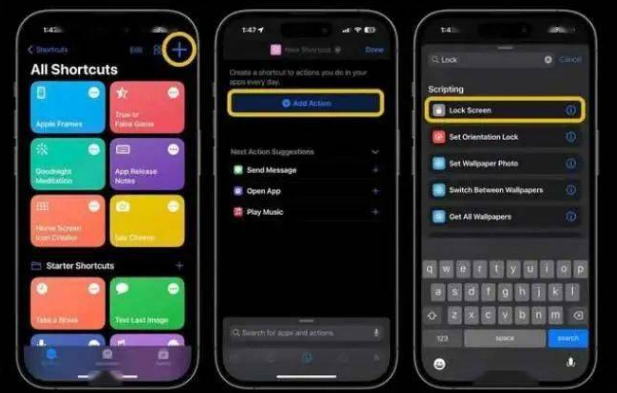 孟连苹果14锁屏维修店分享iPhone14升级iOS16.4后如何创建锁屏快捷方式 