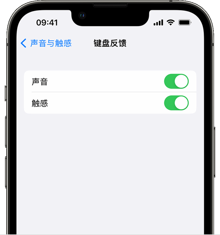 孟连苹果14维修分享iPhone 14 系列机型如何开启键盘声音或触感反馈 