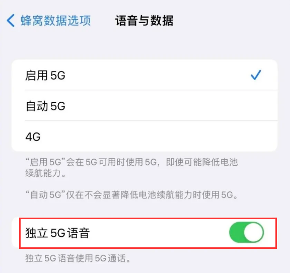孟连苹果14维修分享iPhone 14 Pro如何开启VoNR 
